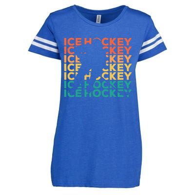 Retro Vintage Ice Hockey Gift For Ice Hockey Players Enza Ladies Jersey Football T-Shirt