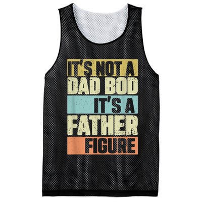  Retro Vintage It's Not A Dad Bod It's A Father Figure Funny Mesh Reversible Basketball Jersey Tank