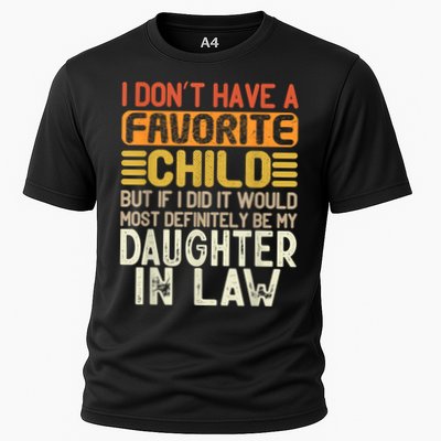 Retro Vintage I Dont Have A Favorite Child Daughter In Law Performance Shirt