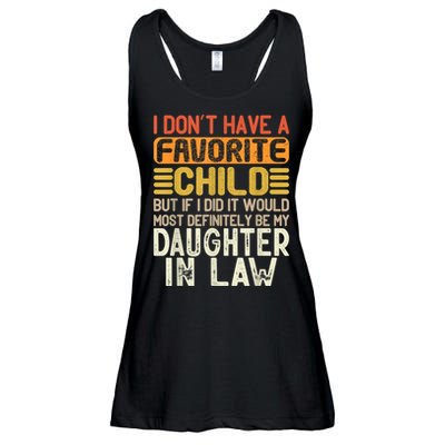 Retro Vintage I Dont Have A Favorite Child Daughter In Law Ladies Essential Flowy Tank