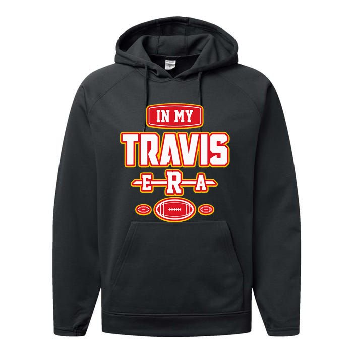 Retro vintage In My Travis Era Performance Fleece Hoodie