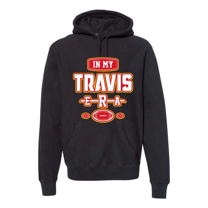 Retro vintage In My Travis Era Premium Hoodie