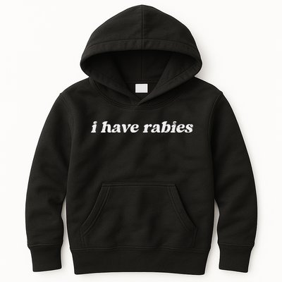 Retro Vintage I Have Rabies Funny Sarcastic Kids Hoodie