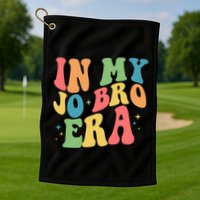 Retro Vintage In My Jo Bro Era Golf Towel