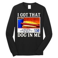 Retro Vintage I Got That Dog In Me Funny Hotdog Long Sleeve Shirt