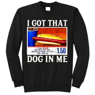 Retro Vintage I Got That Dog In Me Funny Hotdog Sweatshirt