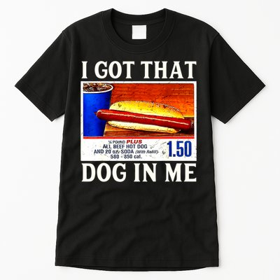 Retro Vintage I Got That Dog In Me Funny Hotdog Tall T-Shirt