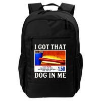 Retro Vintage I Got That Dog In Me Funny Hotdog Backpack