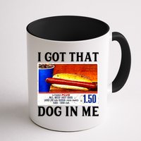 Retro Vintage I Got That Dog In Me Funny Hotdog Mug