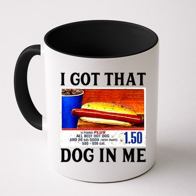 Retro Vintage I Got That Dog In Me Funny Hotdog Mug
