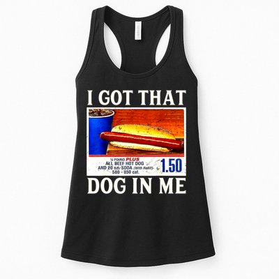 Retro Vintage I Got That Dog In Me Funny Hotdog Womens Tank Top