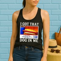 Retro Vintage I Got That Dog In Me Funny Hotdog Womens Tank Top