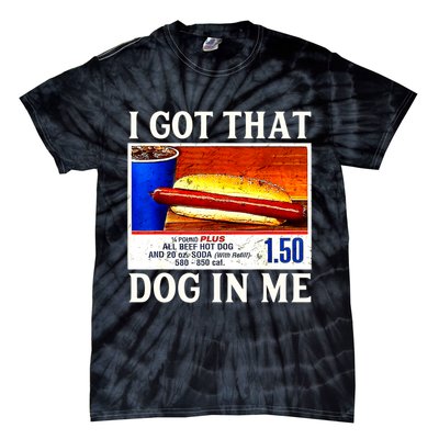 Retro Vintage I Got That Dog In Me Funny Hotdog Tie-Dye T-Shirt