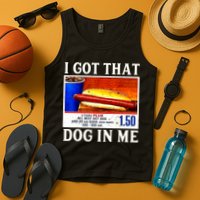 Retro Vintage I Got That Dog In Me Funny Hotdog Tank Top