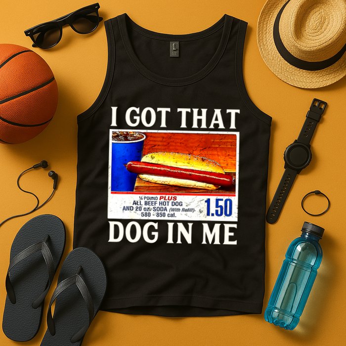 Retro Vintage I Got That Dog In Me Funny Hotdog Tank Top