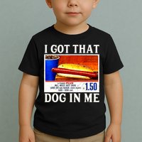 Retro Vintage I Got That Dog In Me Funny Hotdog Toddler T-Shirt