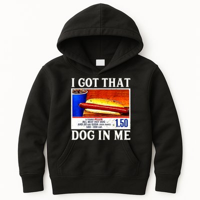 Retro Vintage I Got That Dog In Me Funny Hotdog Kids Hoodie