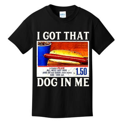 Retro Vintage I Got That Dog In Me Funny Hotdog Kids T-Shirt