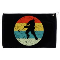 Retro Vintage Ice Hockey Grommeted Golf Towel