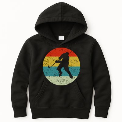 Retro Vintage Ice Hockey Kids Hoodie