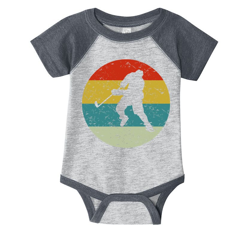 Retro Vintage Ice Hockey Infant Baby Jersey Bodysuit