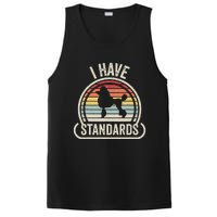 Retro Vintage I Have Standards Poodle PosiCharge Competitor Tank