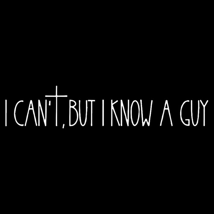 Retro Vintage I CanT But I Know A Guy Funny Christian Flat Bill Trucker Hat