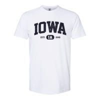 Retro Vintage Iowa Est Ia 1846 Softstyle CVC T-Shirt