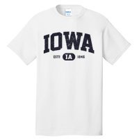 Retro Vintage Iowa Est Ia 1846 Tall T-Shirt