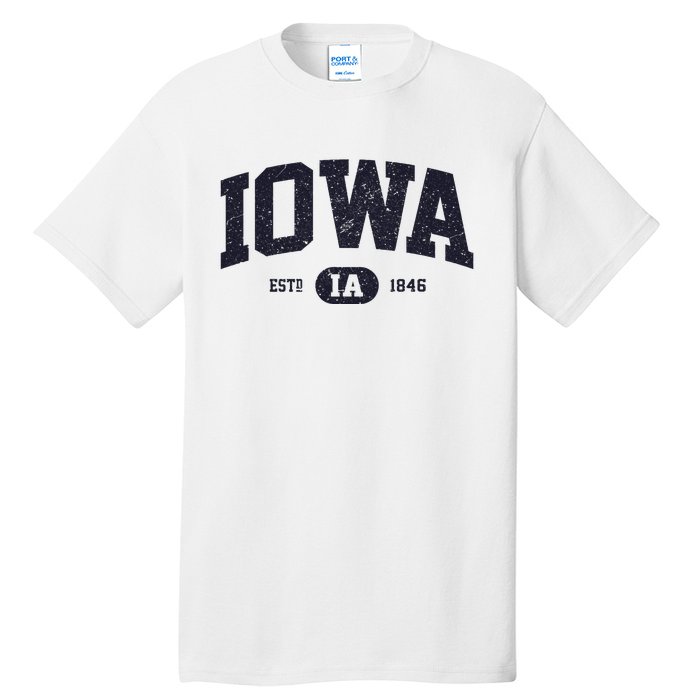 Retro Vintage Iowa Est Ia 1846 Tall T-Shirt