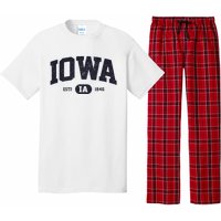 Retro Vintage Iowa Est Ia 1846 Pajama Set