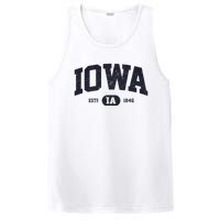 Retro Vintage Iowa Est Ia 1846 PosiCharge Competitor Tank