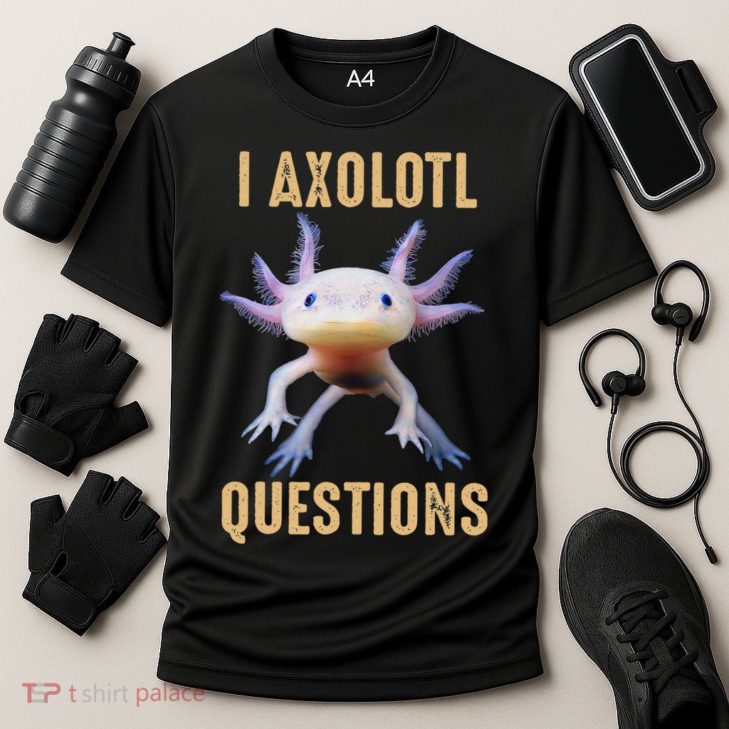 Retro Vintage I Axolotl Questions Performance Shirt