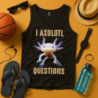 Retro Vintage I Axolotl Questions Tank Top