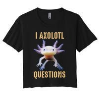 Retro Vintage I Axolotl Questions Crop Top