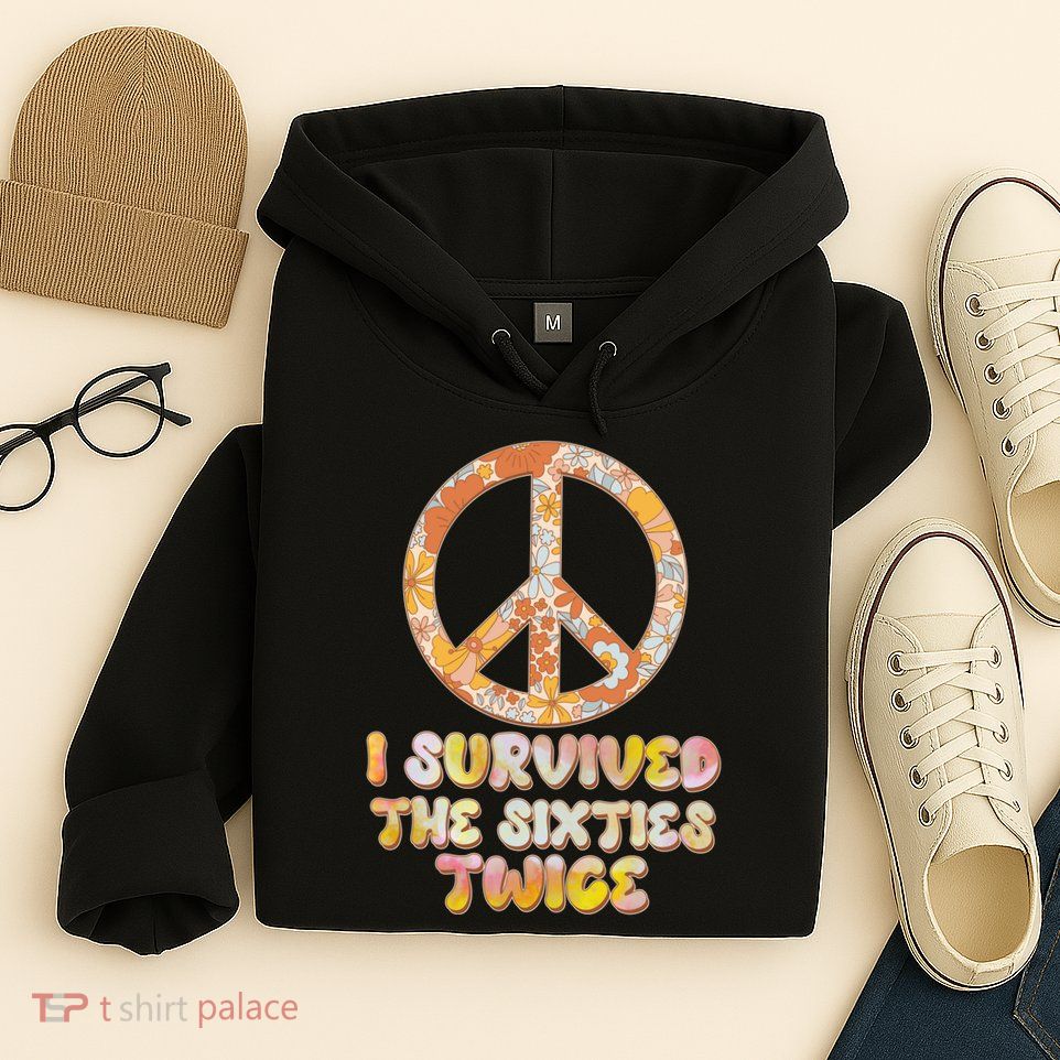 Retro Vintage I Survived The Sixties Twice Hoodie