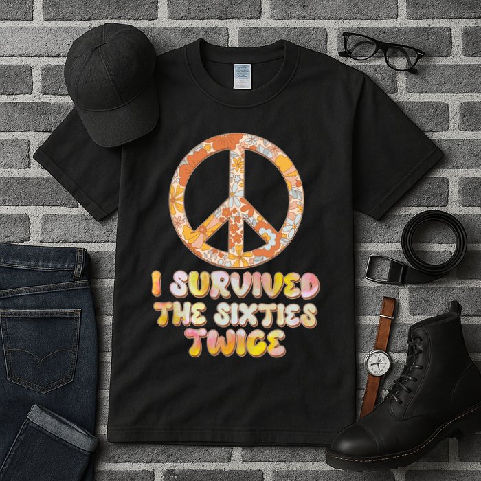 Retro Vintage I Survived The Sixties Twice Tall T-Shirt