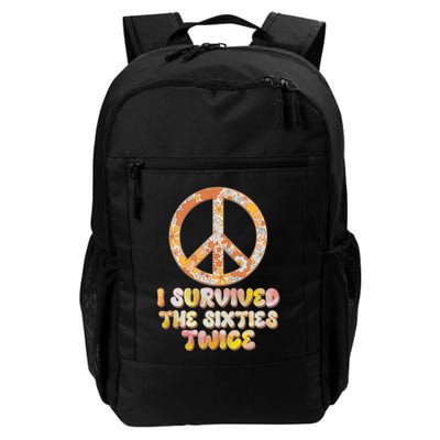 Retro Vintage I Survived The Sixties Twice Backpack