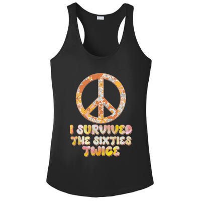 Retro Vintage I Survived The Sixties Twice Ladies PosiCharge Competitor Racerback Tank