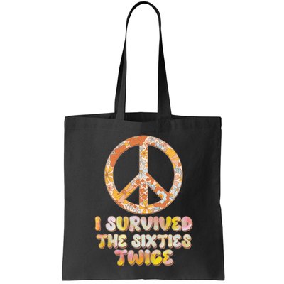 Retro Vintage I Survived The Sixties Twice Bag
