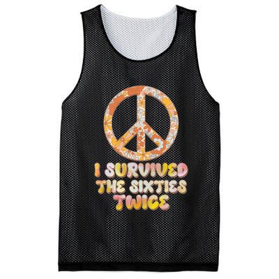 Retro Vintage I Survived The Sixties Twice Mesh Reversible Basketball Jersey Tank