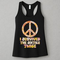 Retro Vintage I Survived The Sixties Twice Womens Tank Top