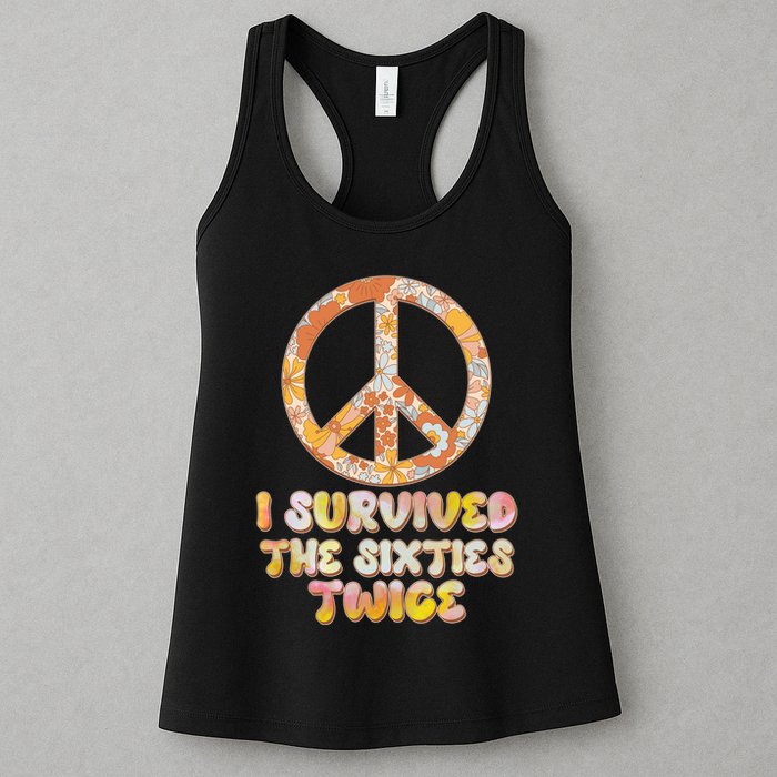 Retro Vintage I Survived The Sixties Twice Womens Tank Top