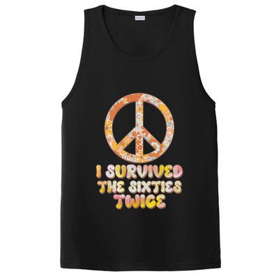 Retro Vintage I Survived The Sixties Twice PosiCharge Competitor Tank