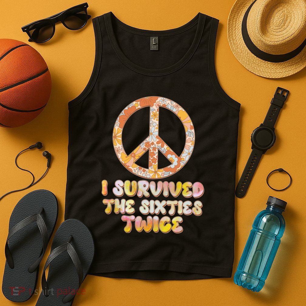Retro Vintage I Survived The Sixties Twice Tank Top