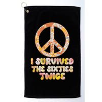 Retro Vintage I Survived The Sixties Twice Golf Towel