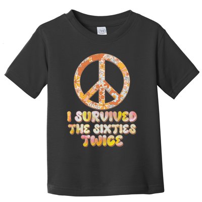 Retro Vintage I Survived The Sixties Twice Toddler T-Shirt