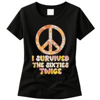 Retro Vintage I Survived The Sixties Twice Womens T-Shirt