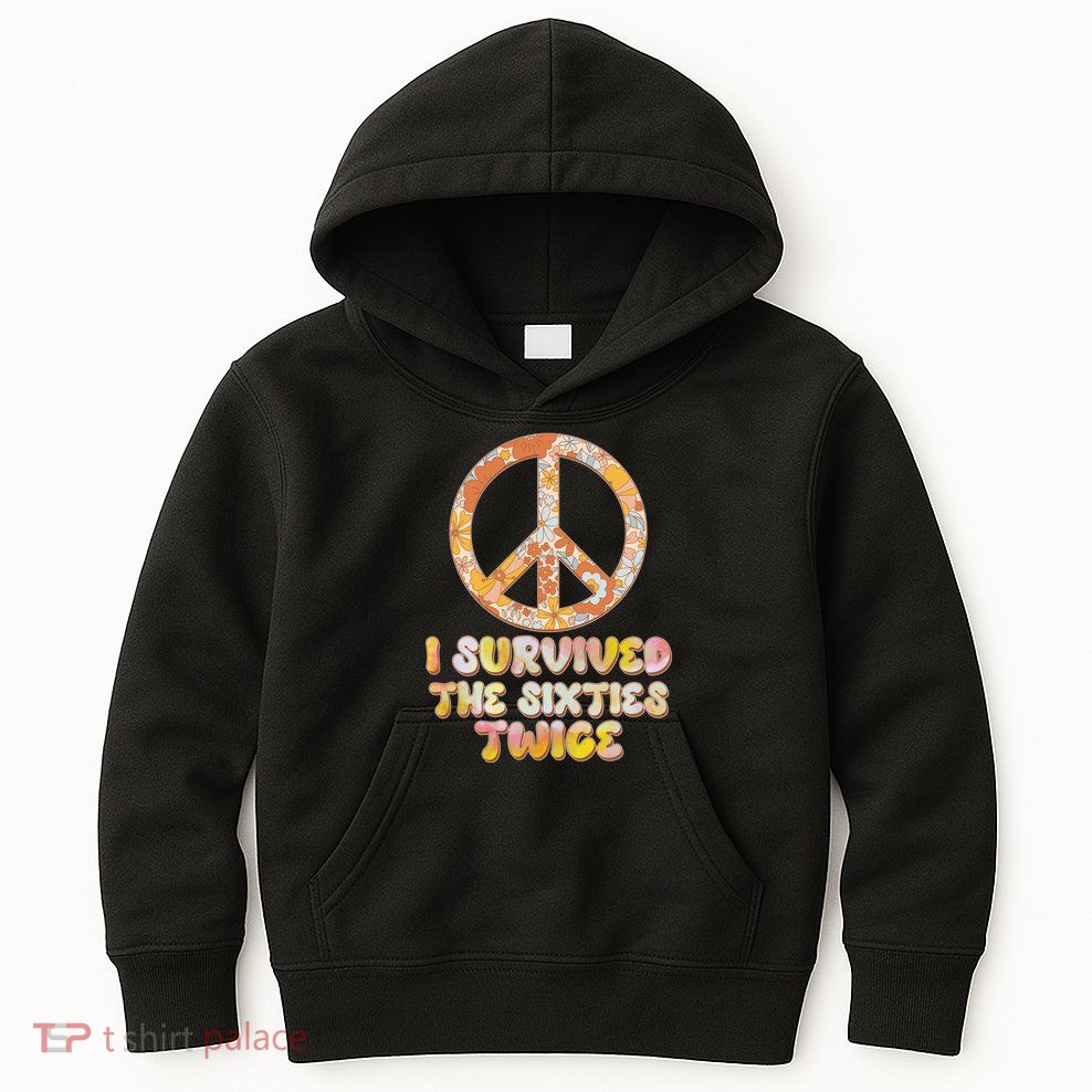 Retro Vintage I Survived The Sixties Twice Kids Hoodie