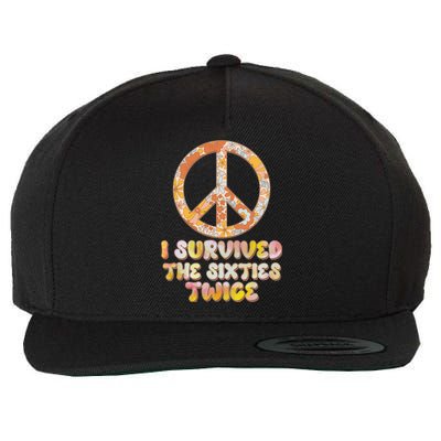 Retro Vintage I Survived The Sixties Twice Wool Snapback Cap